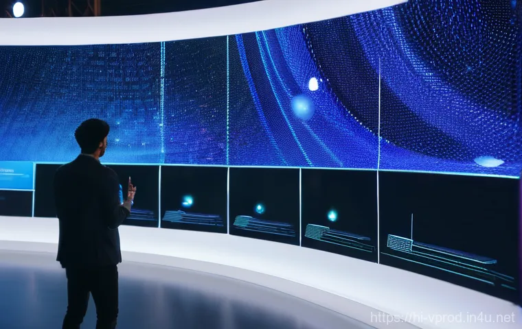 영상제작 관련 컨퍼런스와 이벤트 소개 - **Prompt: "A dynamic and inspiring scene at a futuristic 'Emerging Tech Conference 2025' for video c...