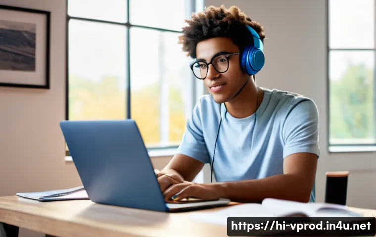 영상제작 학습을 위한 추천 온라인 강의 - **Prompt 1: Young Gen Z Student Mastering Video Editing Online**
"A vibrant Gen Z individual, ei...
